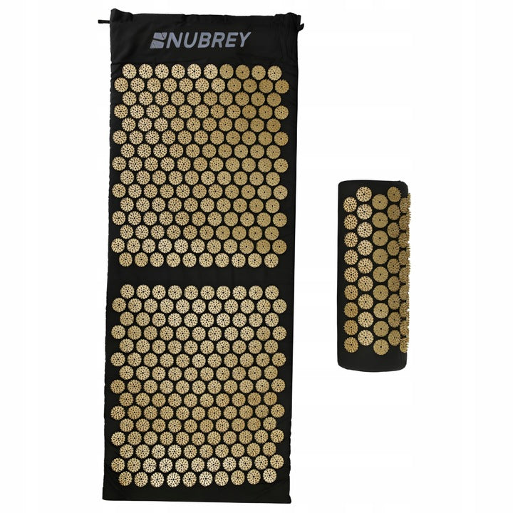 Czarna mata do akupresury z kolcami