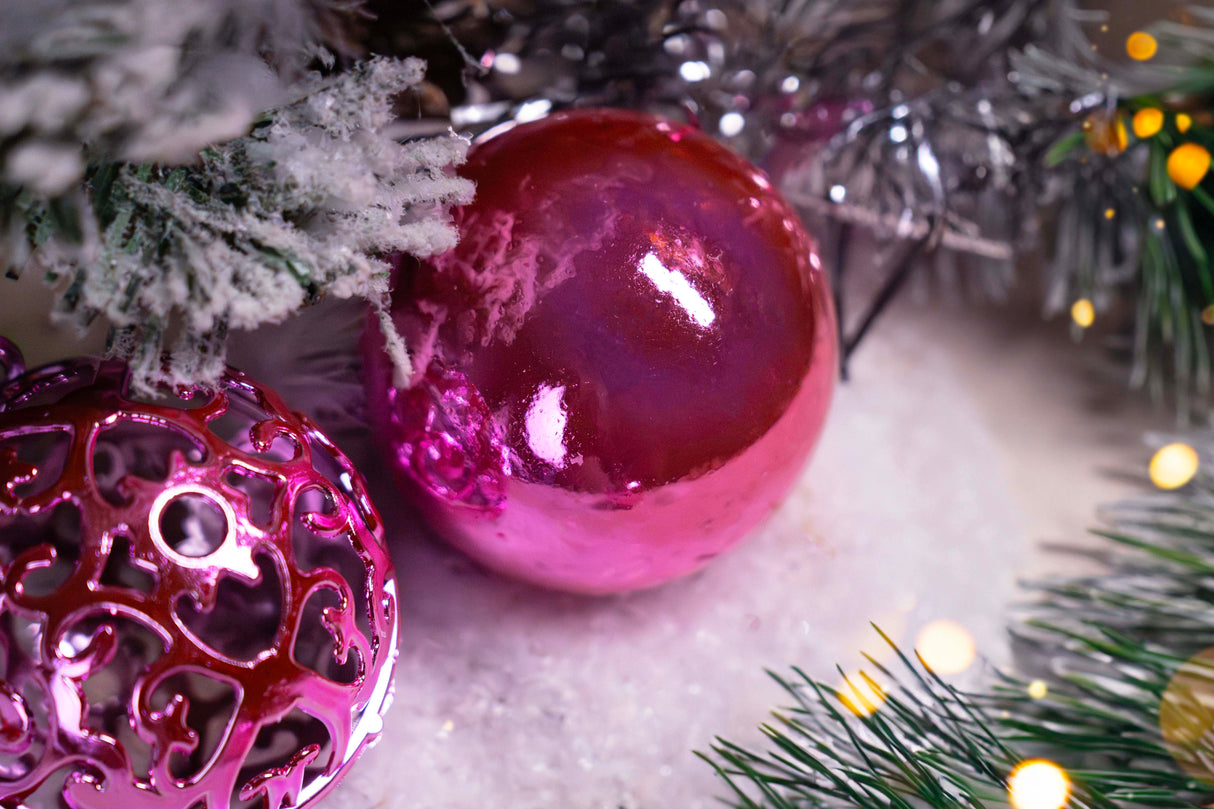 Bombki choinkowe Różowe zestaw 100szt.