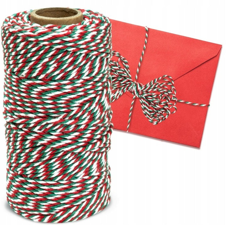 Dekoracyjny sznurek bawełniany świąteczny