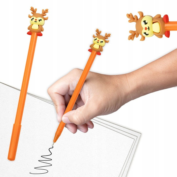 Długopis świąteczny pomarańczowy Renifer