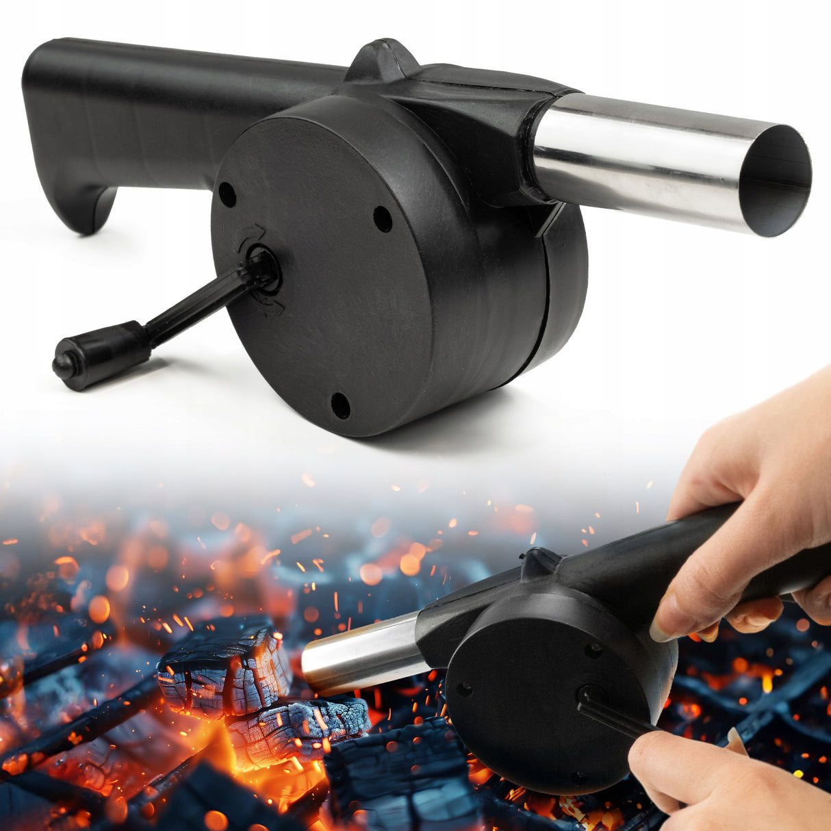 Uniwersalna dmuchawa do rozpalania ognia