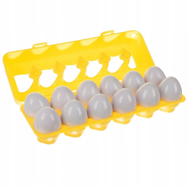 Edukacyjna układanka kolorowe Jajka