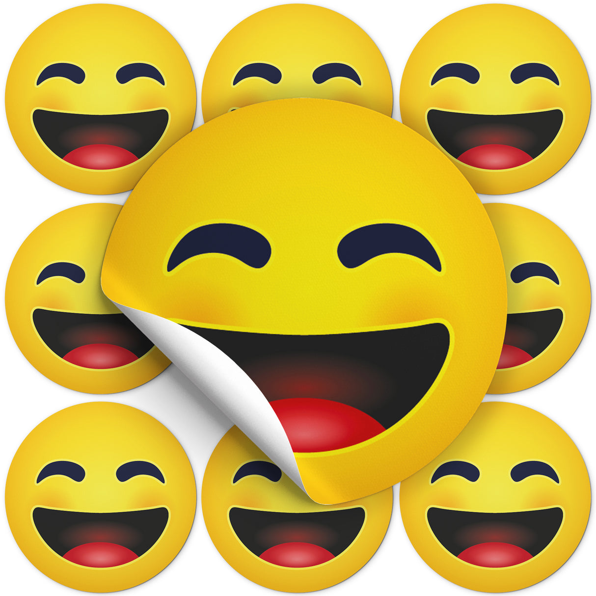 Naklejki EMOTKA UŚMIECH :D ozdobne 10szt.