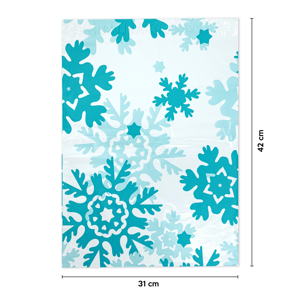 Foliopaki kurierskie 310x420 mm 50 szt. ŚNIEŻYNKI