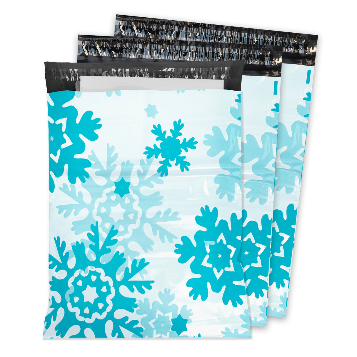 Foliopaki kurierskie 310x420 mm 50 szt. ŚNIEŻYNKI