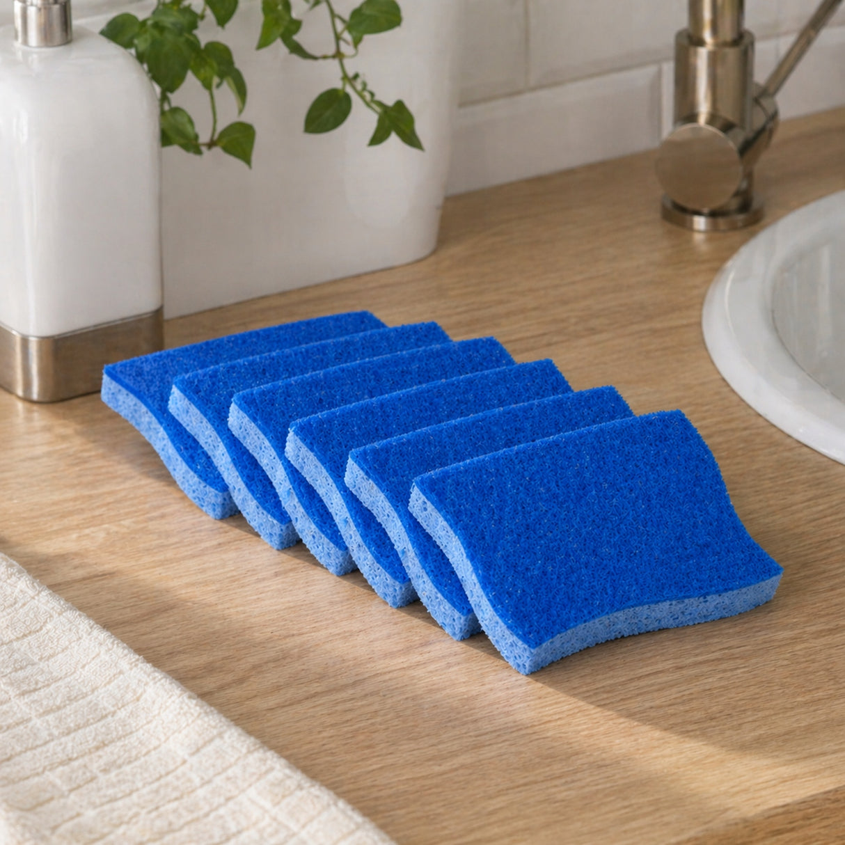 Gąbki kuchenne do mycia naczyń 6szt.