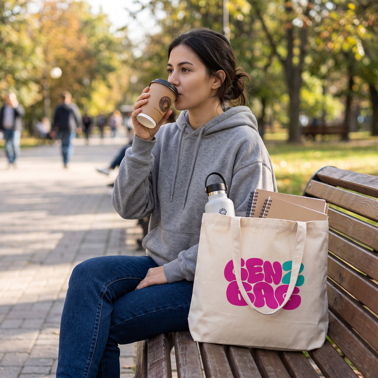 Torba bawełniana 510x150x380mm Ecru GEN Z BAG