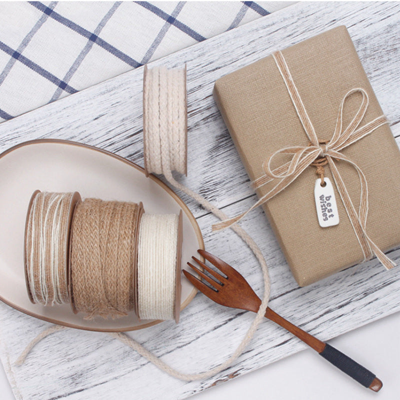 Wstążka jutowa naturalna tasiemka 10m