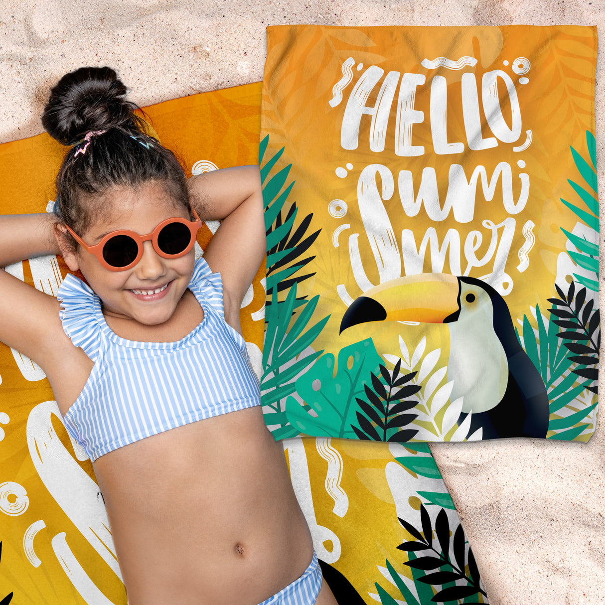 Ręcznik z Mikrofibry Dzięcięcy 60x75 Hello Summer