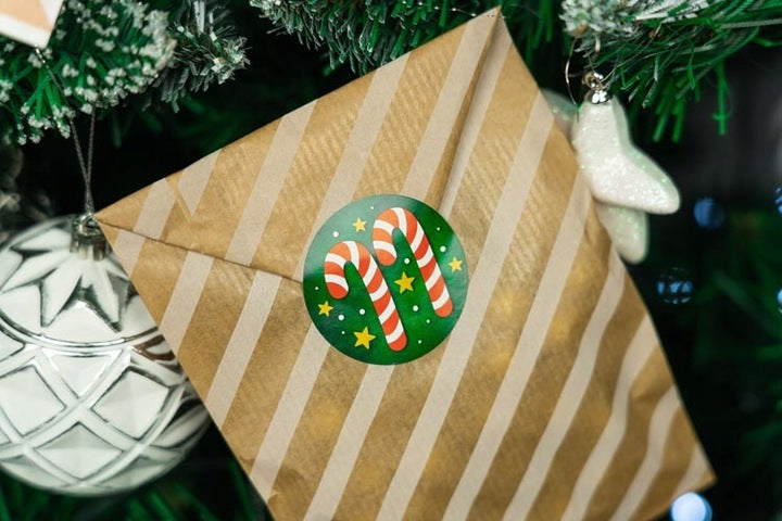 Naklejki świąteczne ozdobne adwentowe 24szt.