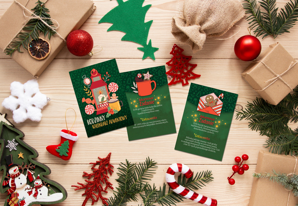 Kalendarz adwentowy Karty z zadaniami 30szt.