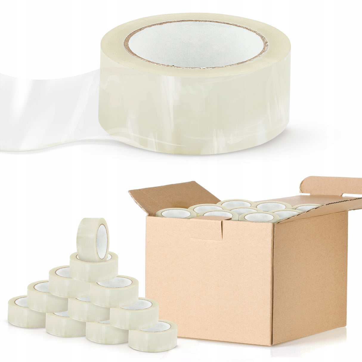 Taśma Pakowa 48/100y Klejąca Bezbarwna 90m 55 mic 36 szt.