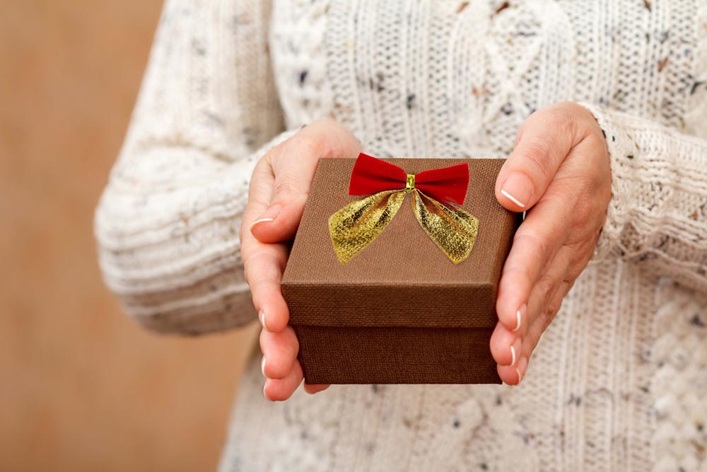 Kokardki świąteczne Czerwono-złote