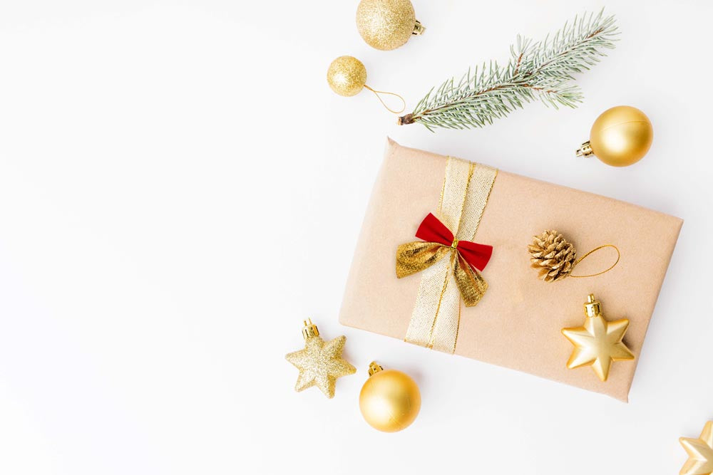 Kokardki świąteczne Czerwono-złote