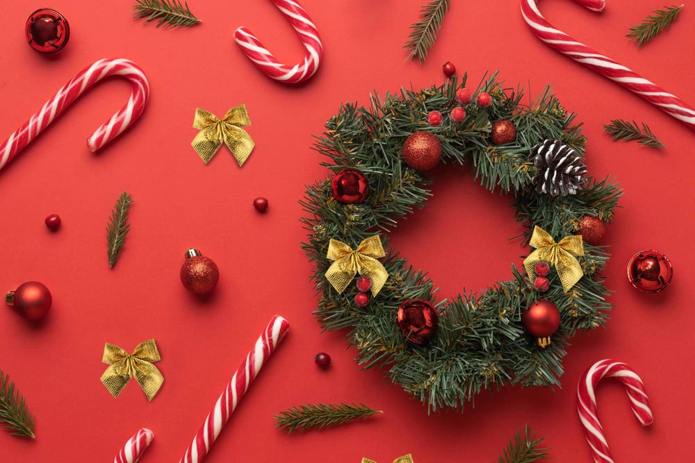 Kokardki świąteczne Złote