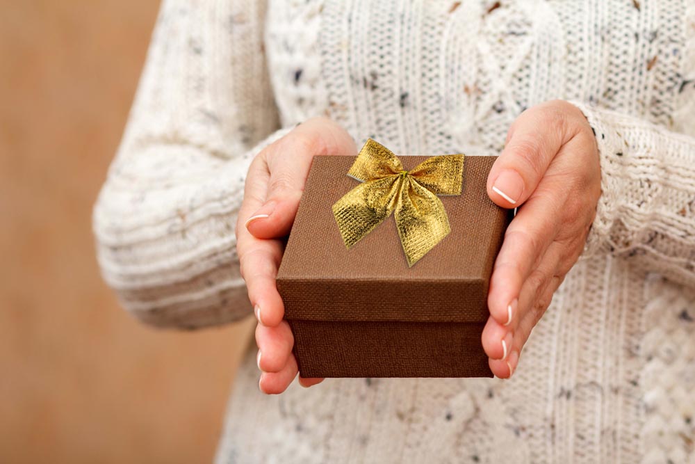 Kokardki świąteczne Złote