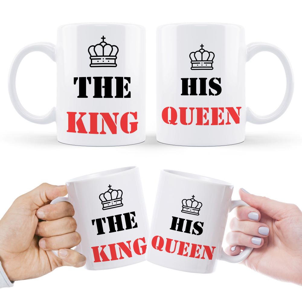 Prezent na Walentynki - Zestaw kubków dla par