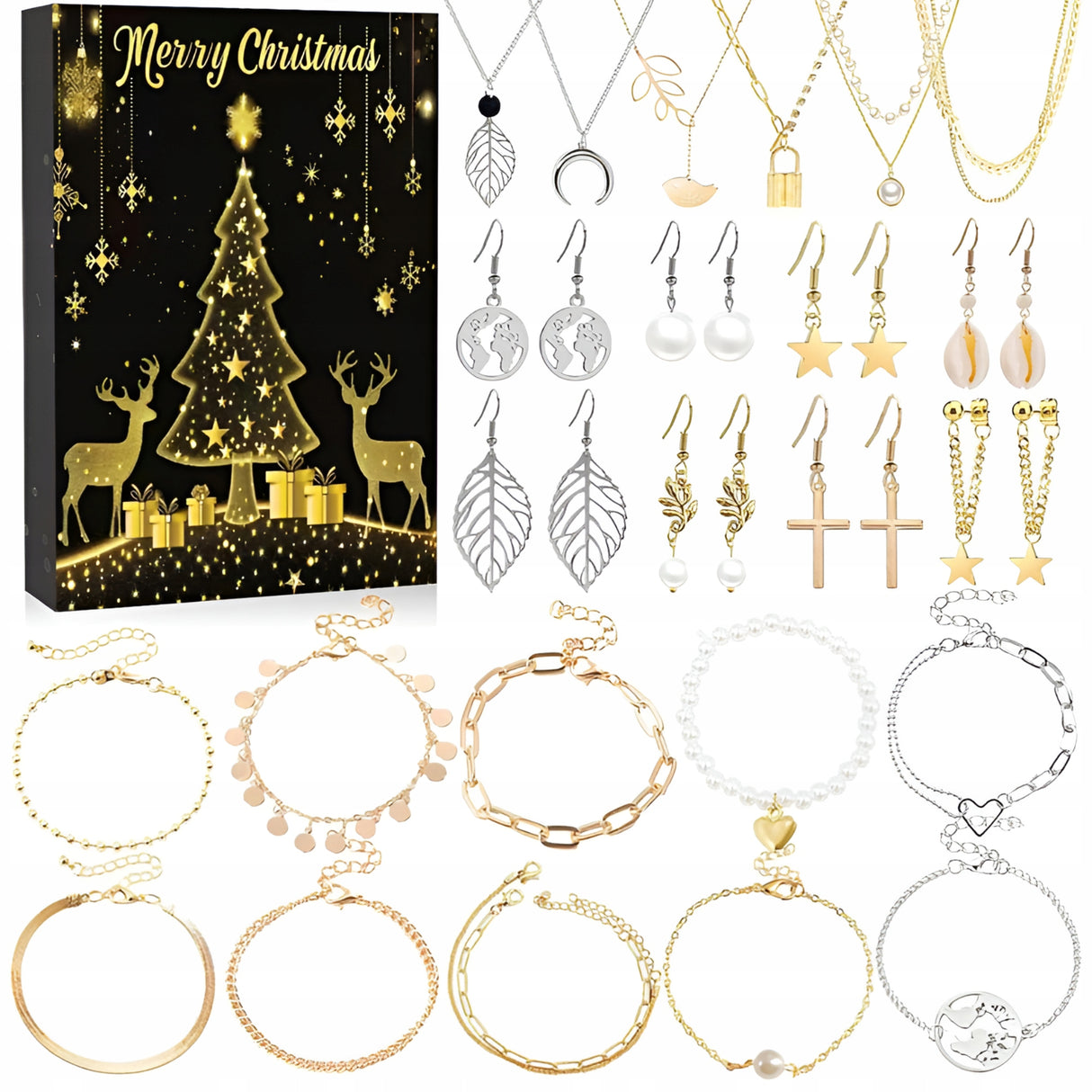 Kalendarz Adwentowy z biżuterią