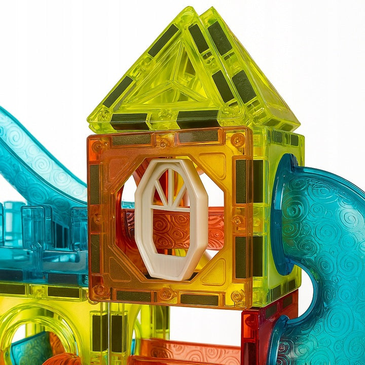 Klocki magnetyczne ze świecącymi kulkami 75 el.