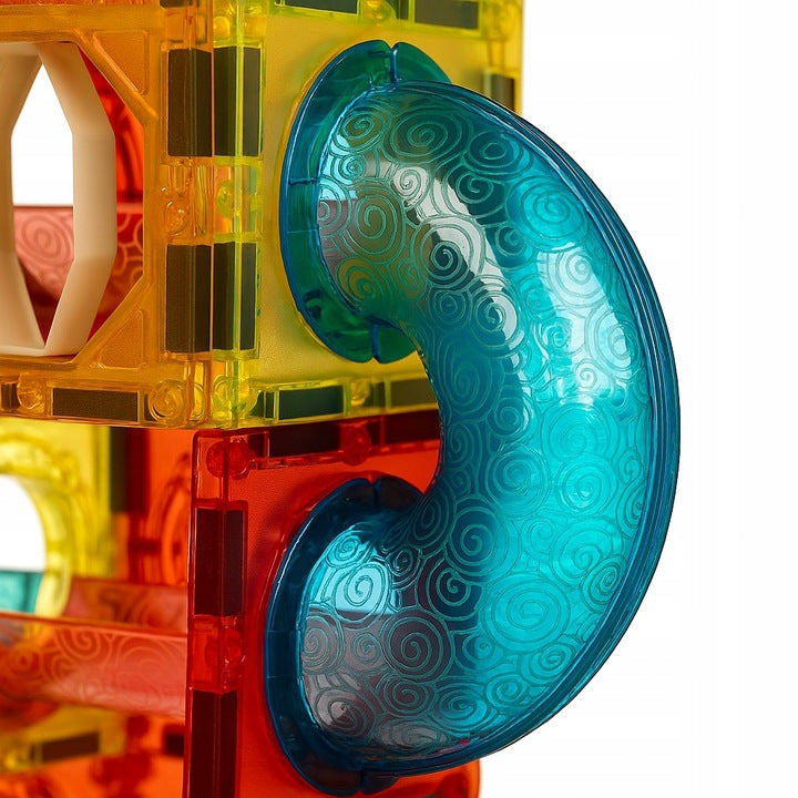 Klocki magnetyczne ze świecącymi kulkami 75 el.