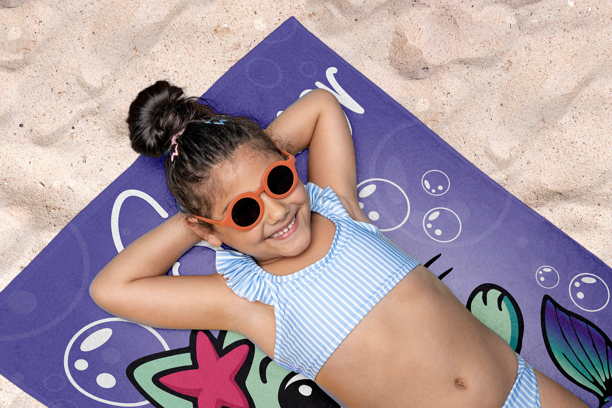 Ręcznik z Mikrofibry Dzięcięcy 60x75 Koci Domek GABI- SUMMER MEOWGIG