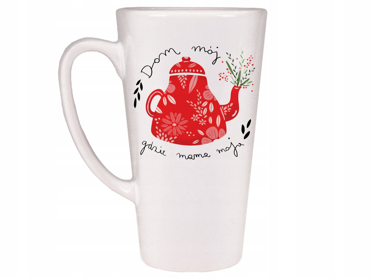 Prezent na dzień matki KUBEK LATTE KUBEK - DOM MÓJ GDZIE MAMA MOJA
