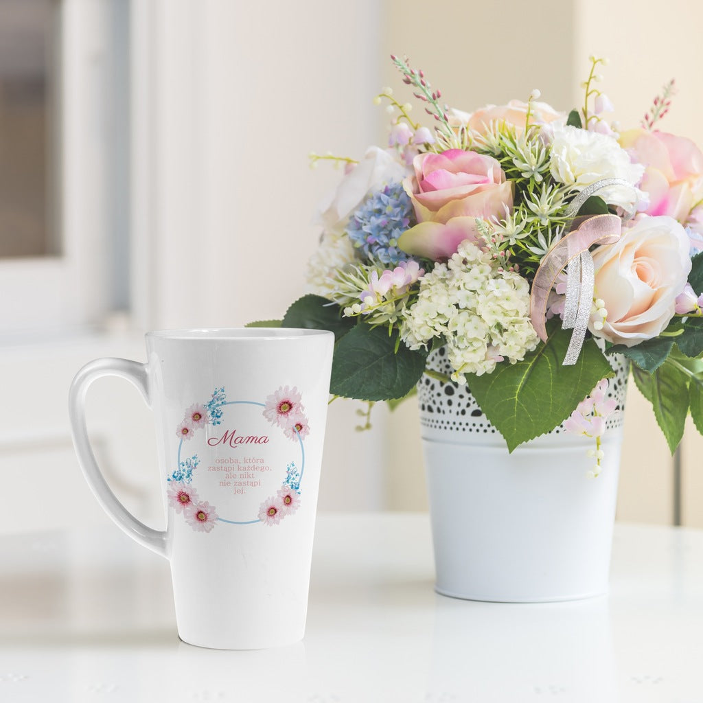 Prezent na dzień matki KUBEK LATTE KUBEK - MAMA ZASTĄPI KAŻDEGO