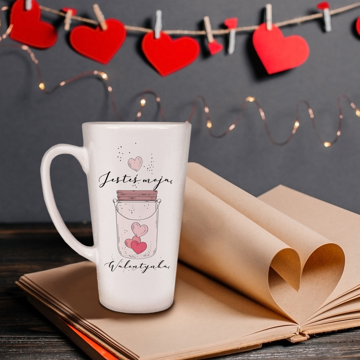 Kubek Latte Walentynki - JESTEŚ MOJĄ WALENTYNKĄ