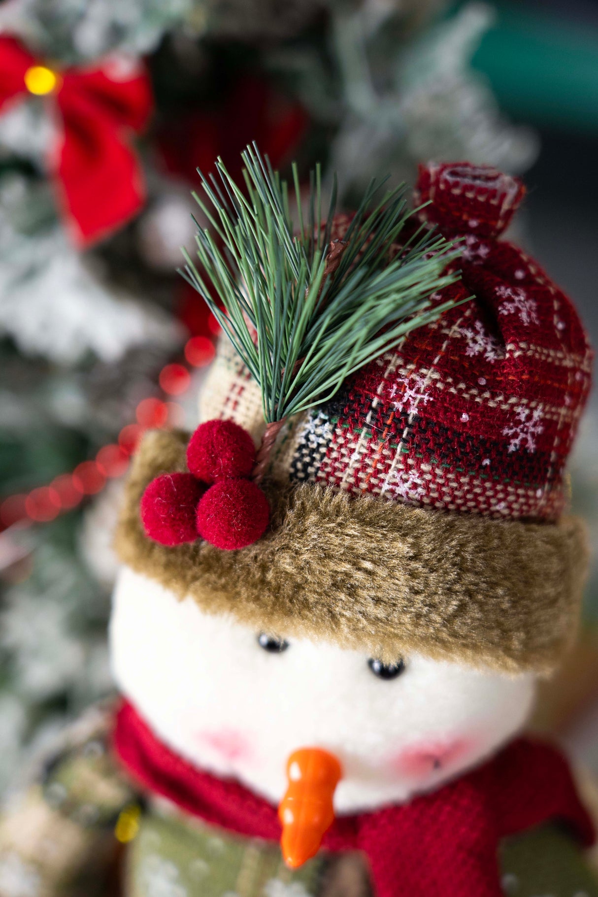 Dekoracyjna figurka Świąteczny bałwan regulowana