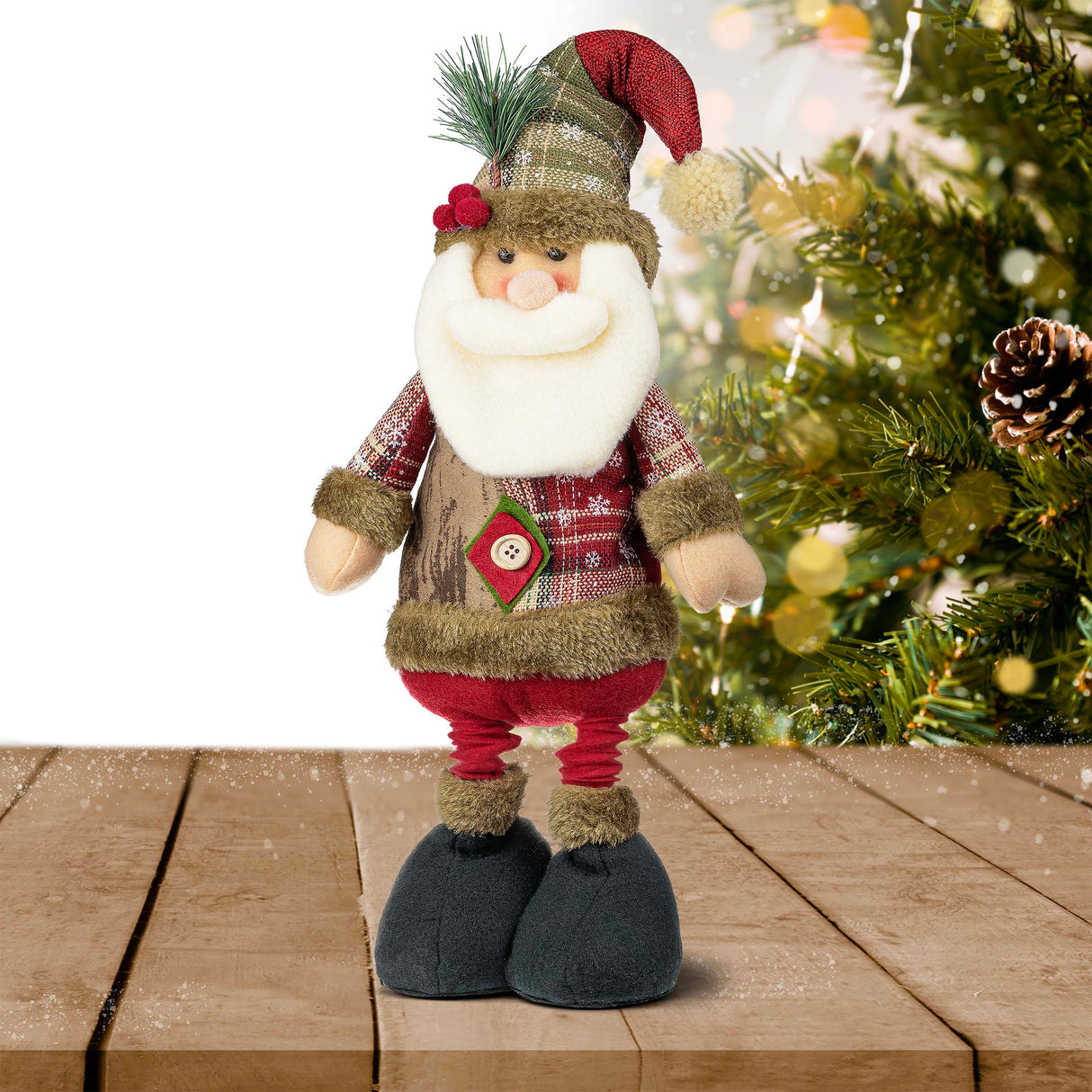 Dekoracyjna figurka Święty Mikołaj regulowana