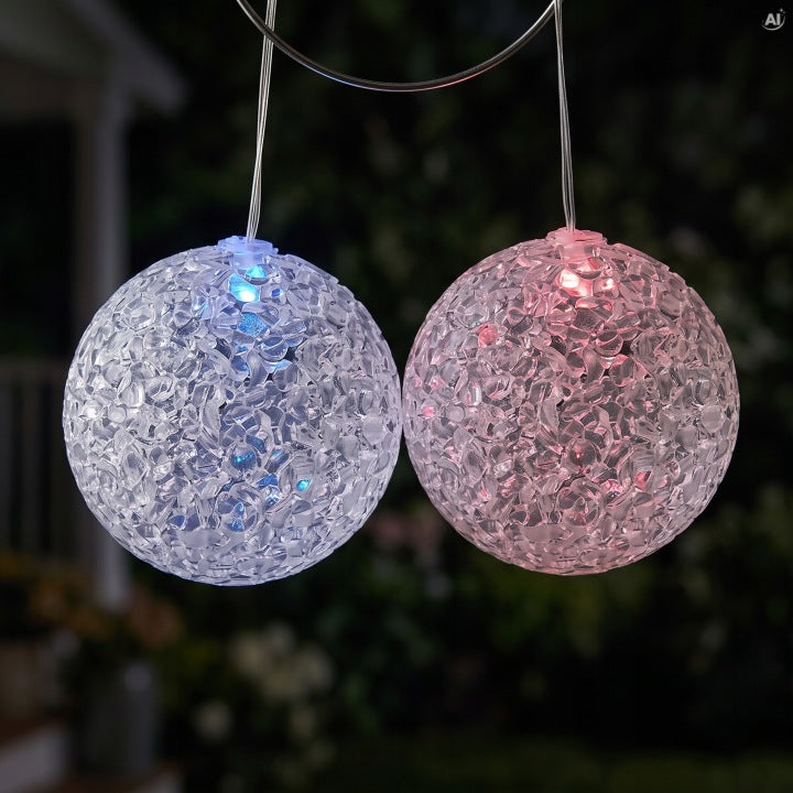 Lampa solarna z kulami 73 cm LED