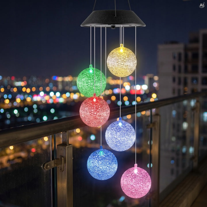 Lampa solarna z kulami 73 cm LED