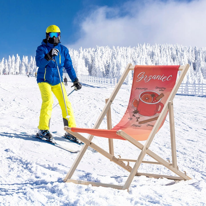Leżak Zimowy Drewniany GRZANIEC