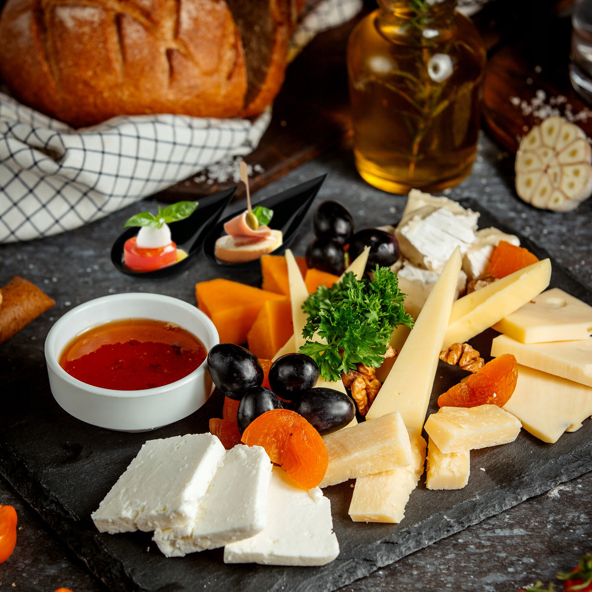 Łyżeczki Plastikowe Fingerfood Czarne 100 szt.