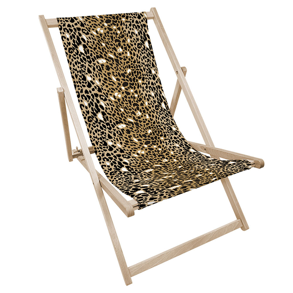 Leżak drewniany z nadrukiem LAMPART CĘTKI