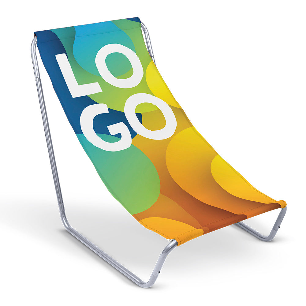Leżak Plażowy Metalowy LOGO