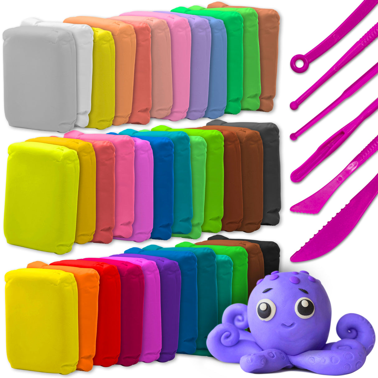 Magiczna piankolina masa plastyczna 36szt.