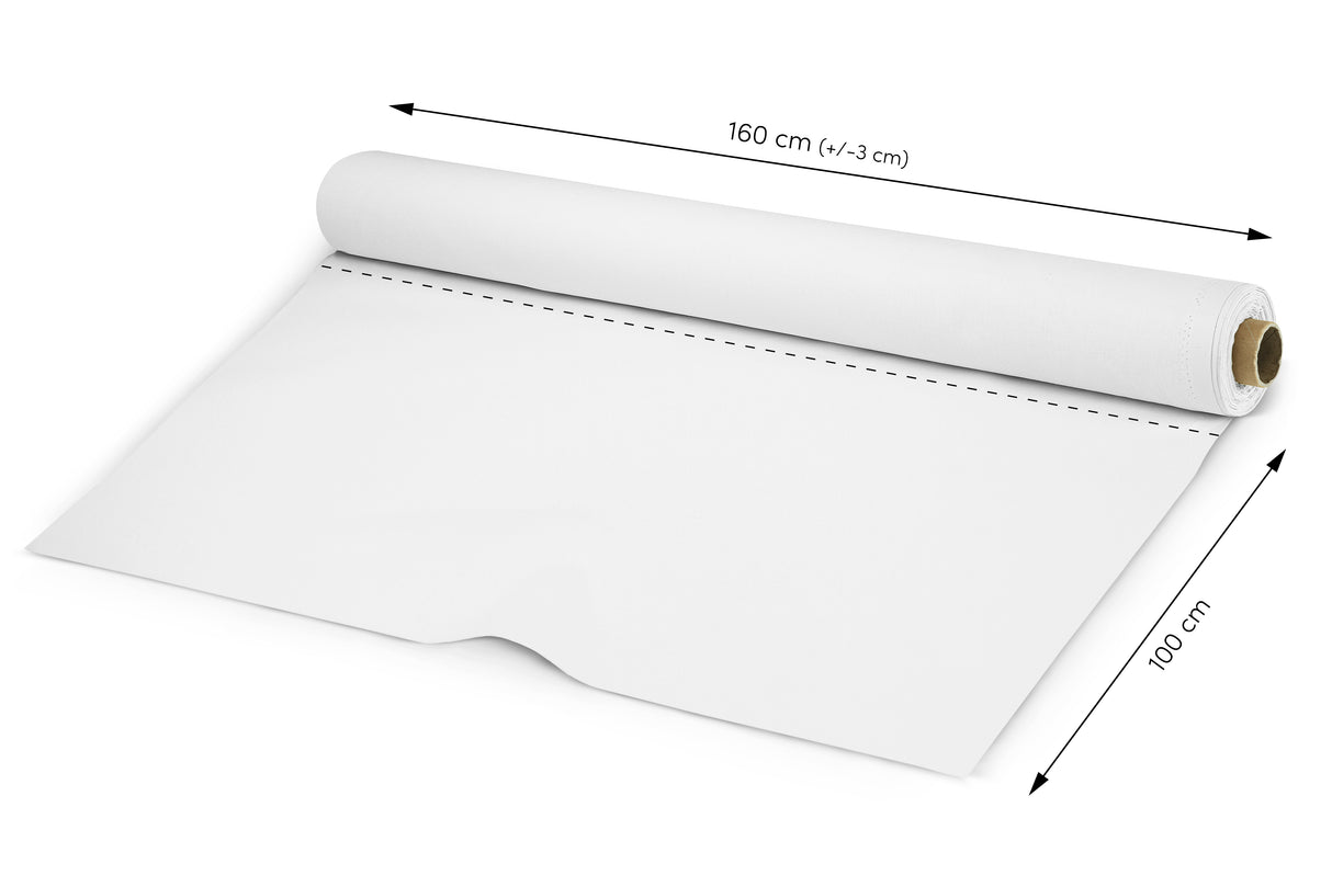 Tkanina bawełna 145g/m2 1m Biała