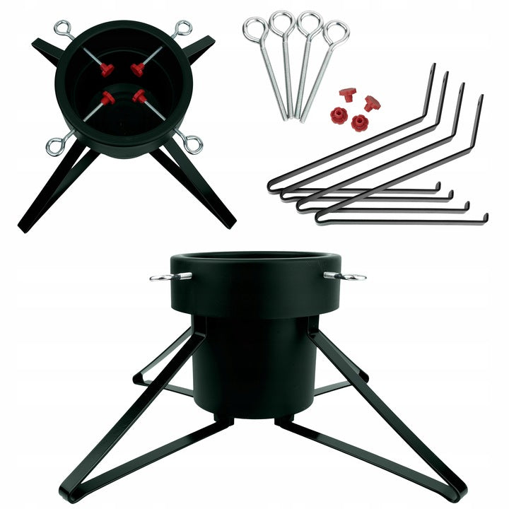 Metalowy stojak na choinkę Zielony