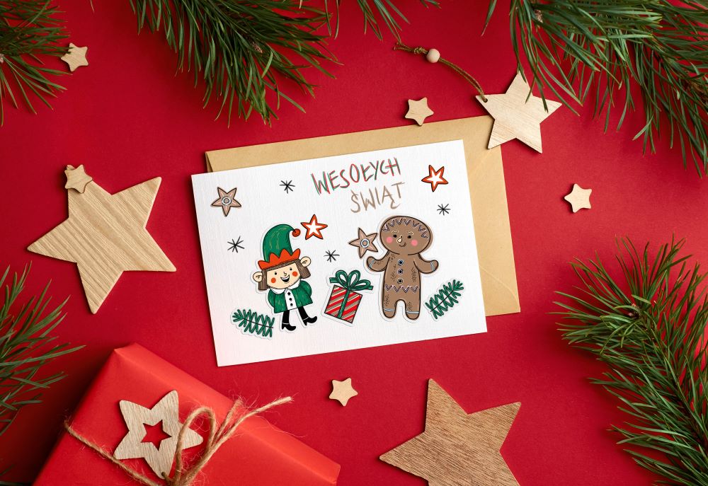 Naklejki świąteczne ozdobne Elfy