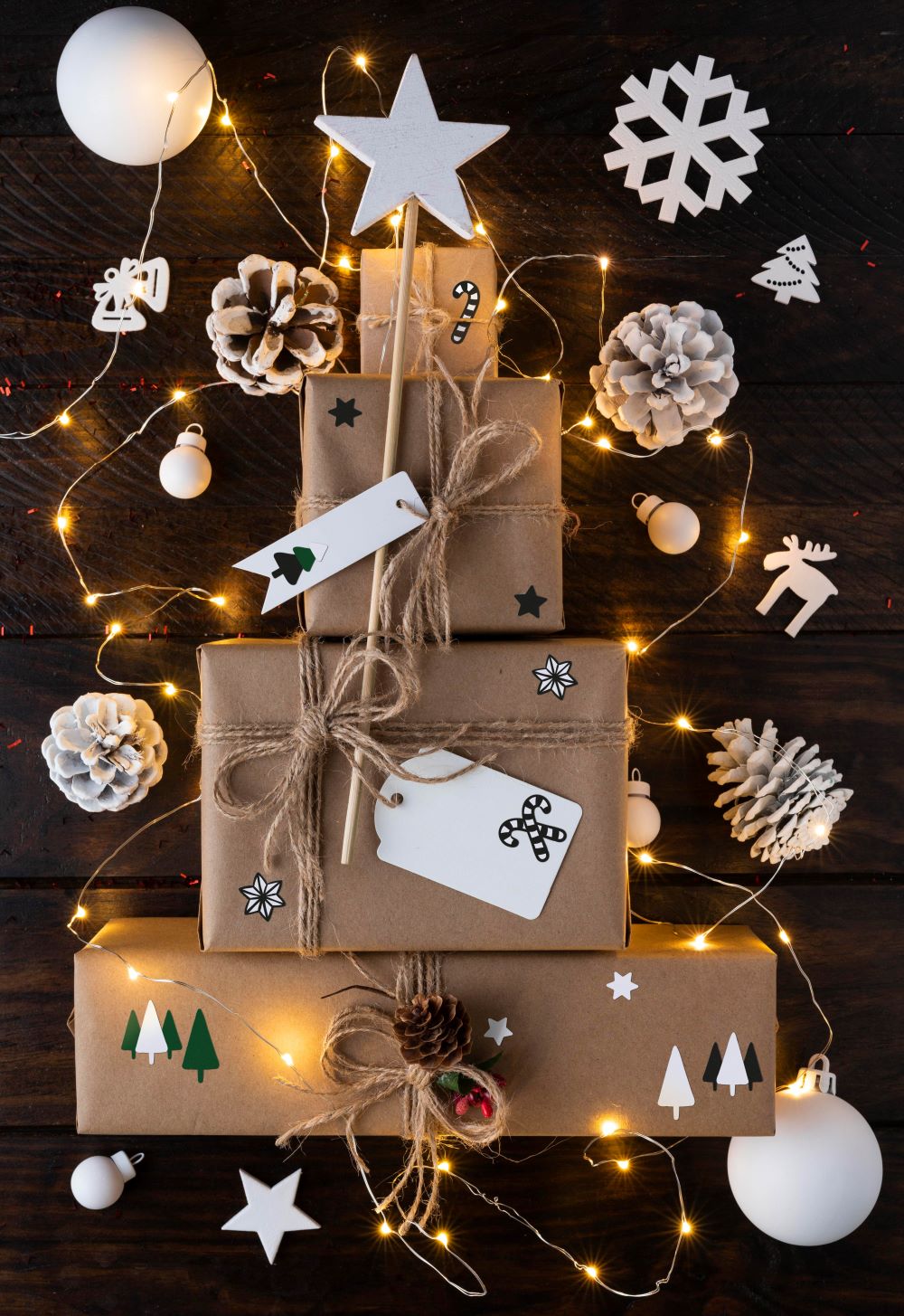 Naklejki świąteczne ozdobne Bałwan