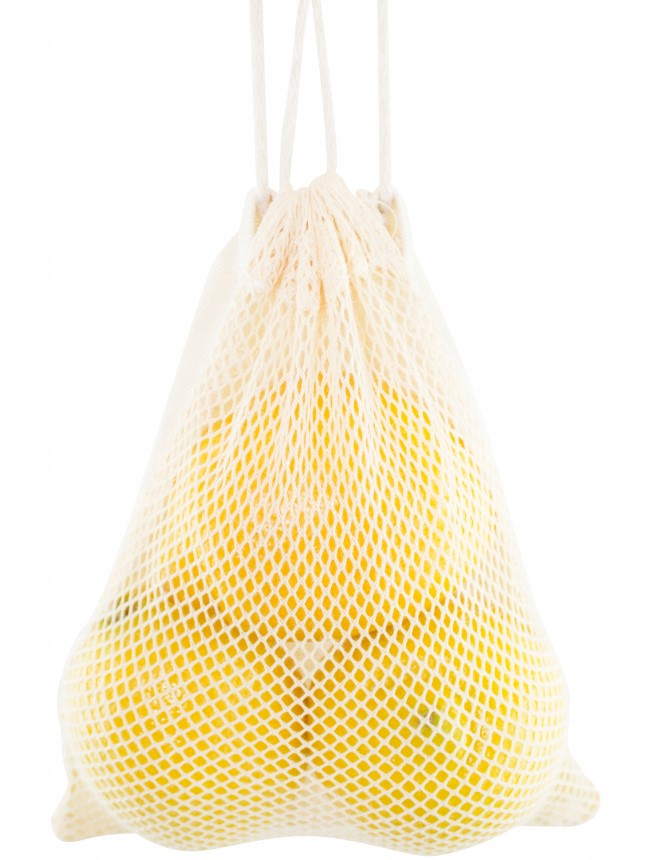 Worek z siatki bawełnianej 250x300mm Ecru