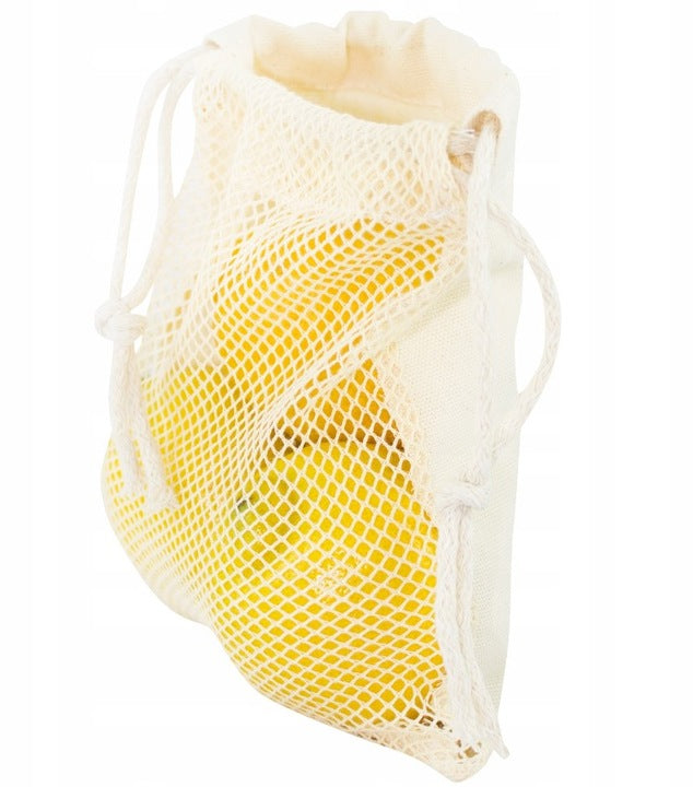Worek z siatki bawełnianej 250x300mm Ecru