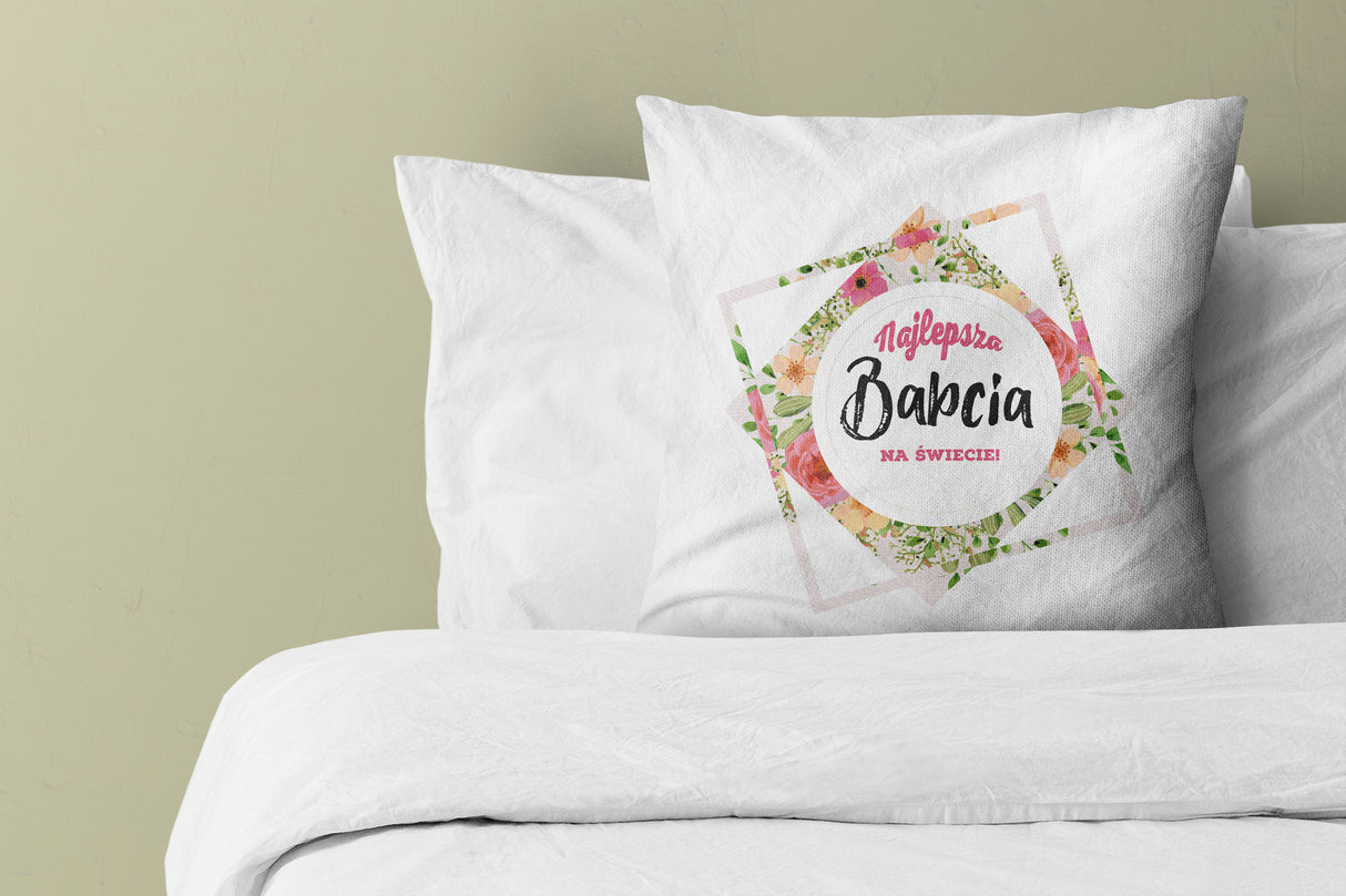 Zestaw Torba Bawełniana,Kubek,Poduszka Najlepsza Babcia na Świecie Prezent na Dzień Babci