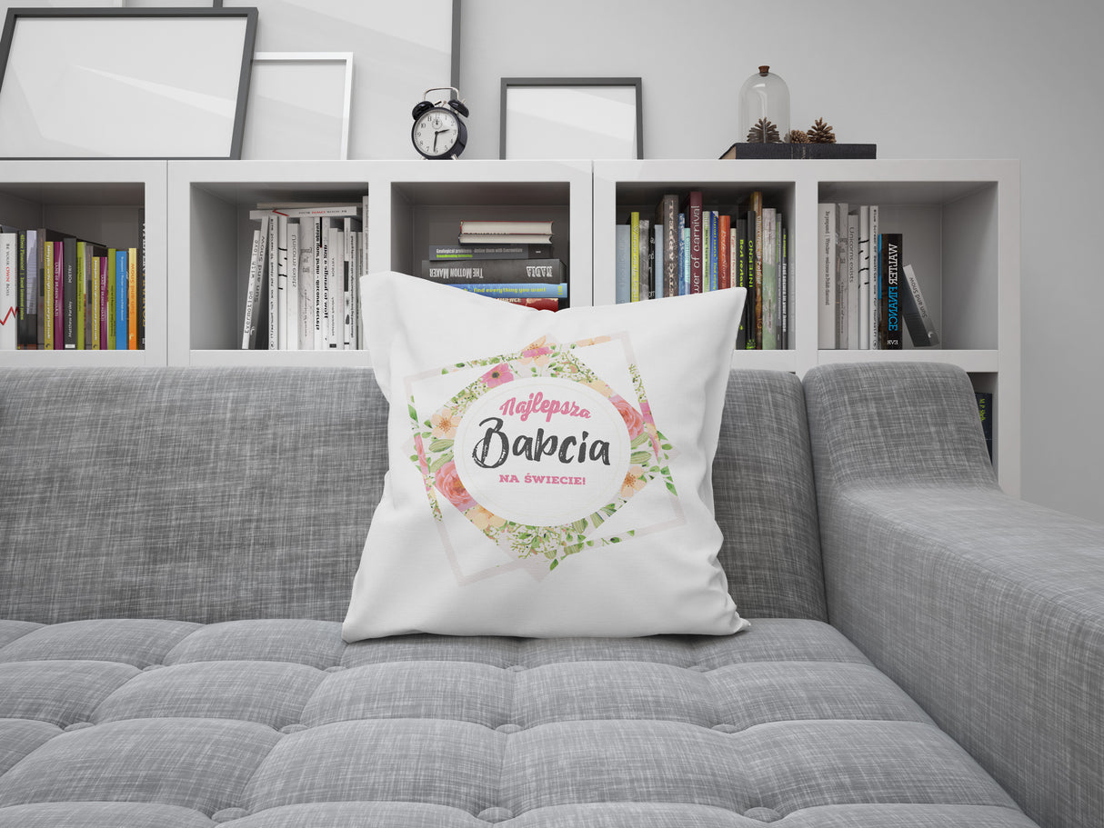 Zestaw Torba Bawełniana,Kubek,Poduszka Najlepsza Babcia na Świecie Prezent na Dzień Babci