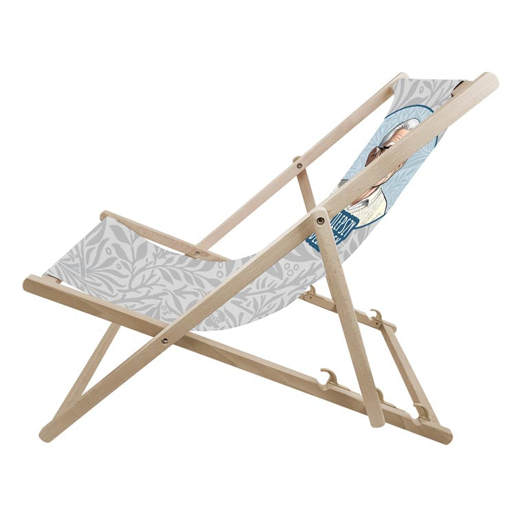 Leżak drewniany personalizowany ze zdjęciem Karykatura Prezent na Dzień Dziadka