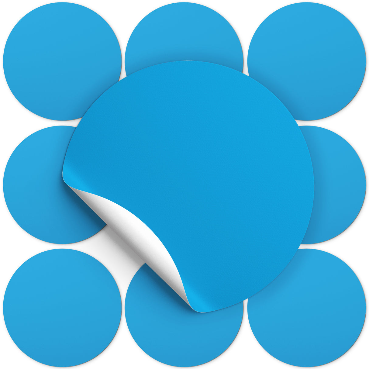 Naklejki NIEBIESKIE 10szt.