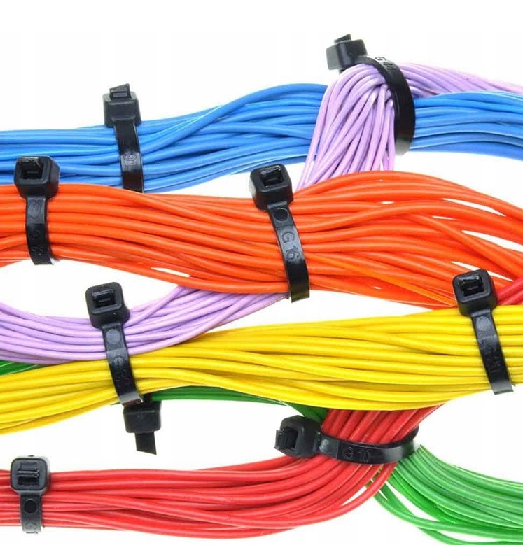 OPASKI KABLOWE ZACISKOWE CZARNE 2,5X100mm 100szt.