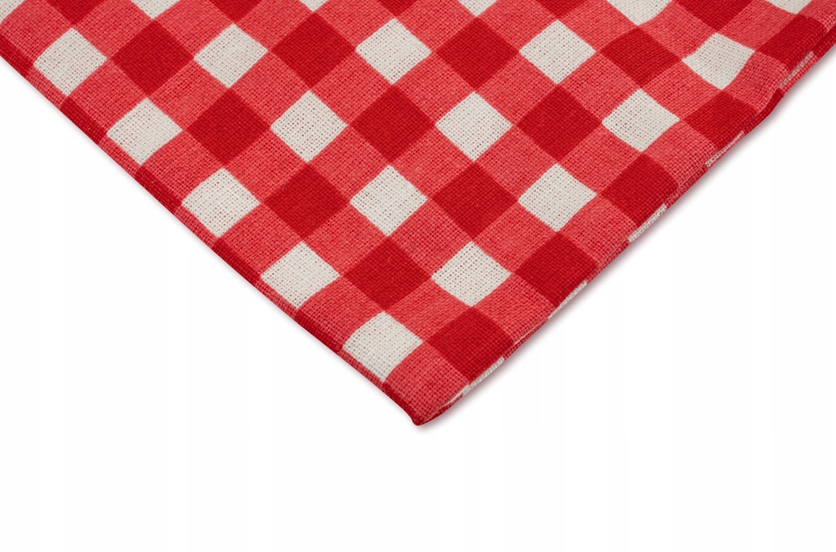 Worek Bawełniany 150x200m Kratka Czerwony
