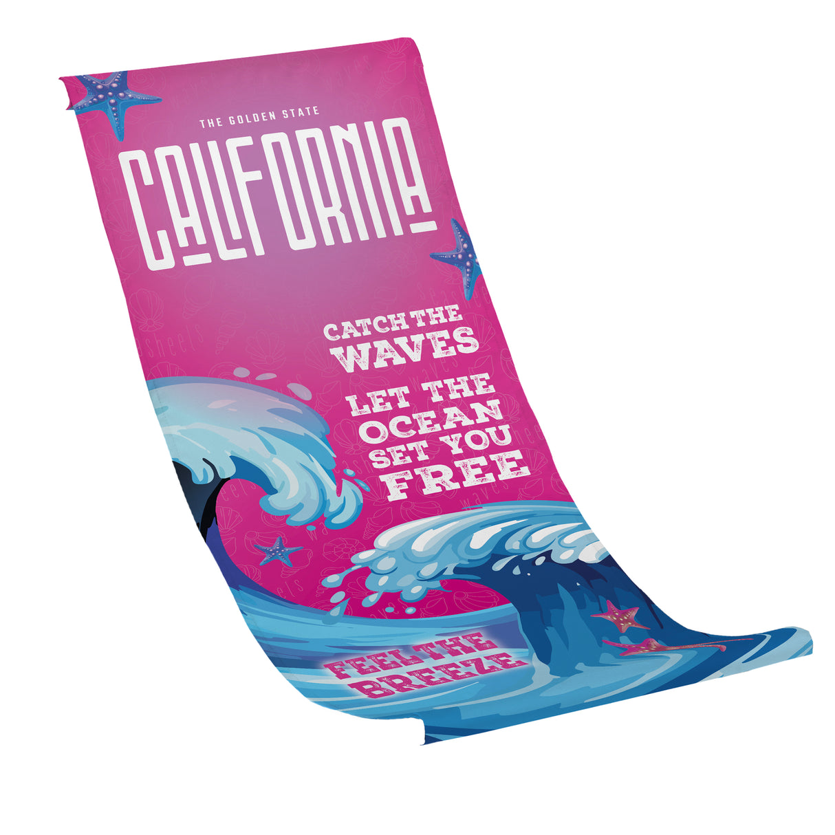Płachta na Leżak CALIFORNIA FALE